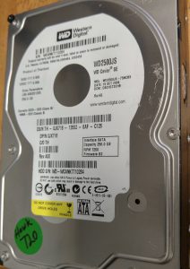 WD Hawk WD2500JS-75NCB3 250GB