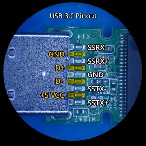 USB 3.0 Flashdrive Connector Pinout