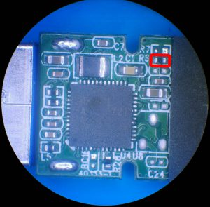 CE1 jumper on an SM3267L-AB circuit board