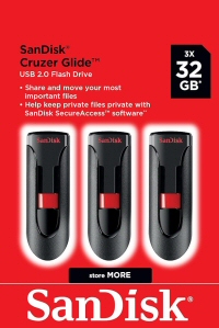 32Gb Sandisk Cruzer Glide 3-Pack